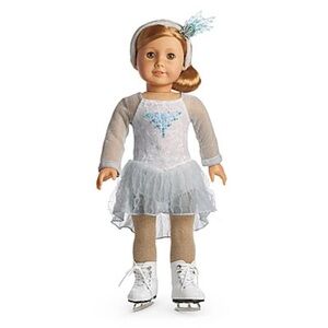 Retired American Girl Mia’s Silver Skate Dress